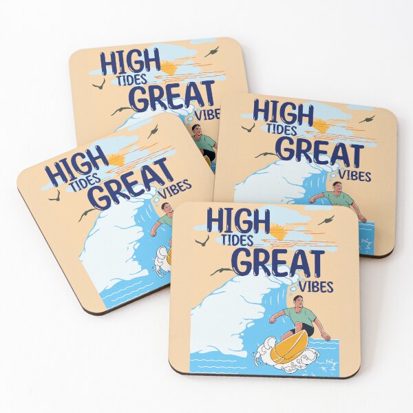 Item preview, High Tides Great Vibes designed and sold by MirucaDesign.