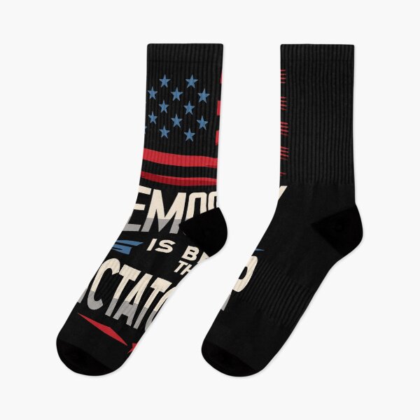 Item preview, Democracy Is Better Than Dictatorship USA American Flag designed and sold by Dressed For  Duty.