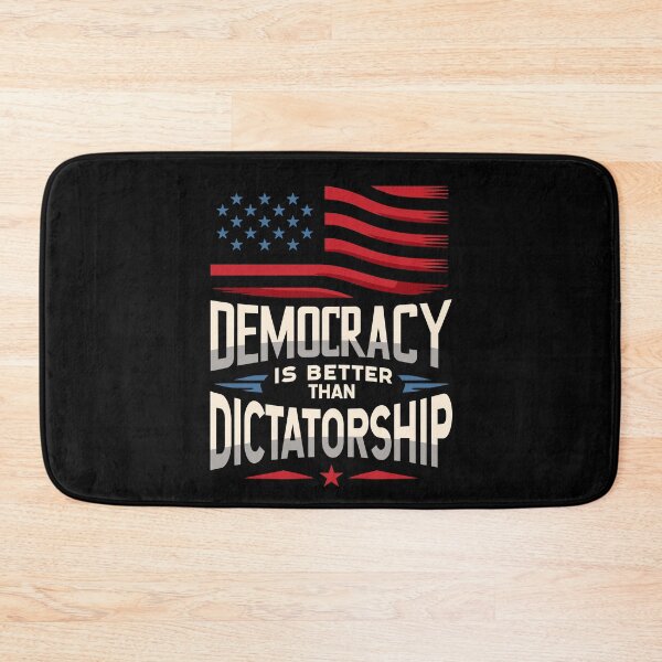 Item preview, Democracy Is Better Than Dictatorship USA American Flag designed and sold by Dressed For  Duty.