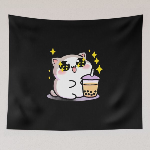 Item preview, Kitten Bubble Milk Tea designed and sold by wayejgo.