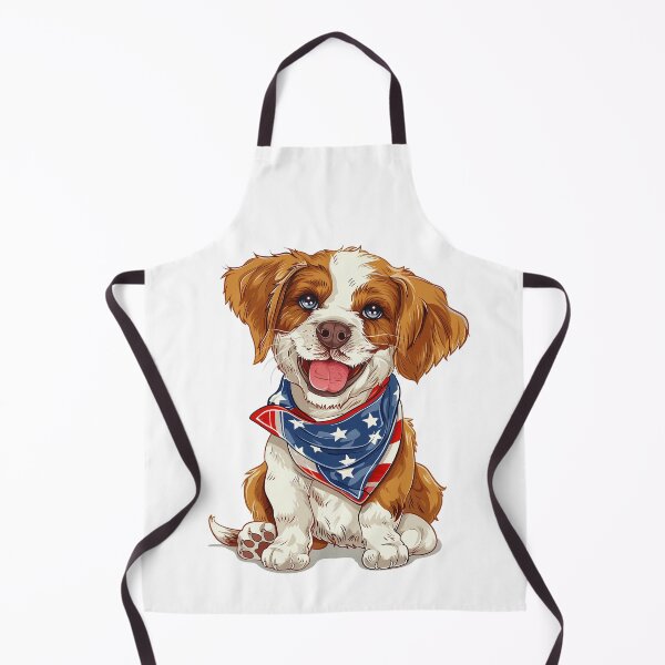Item preview, 4th July dog with usa flag gift designed and sold by BlushRoses7.