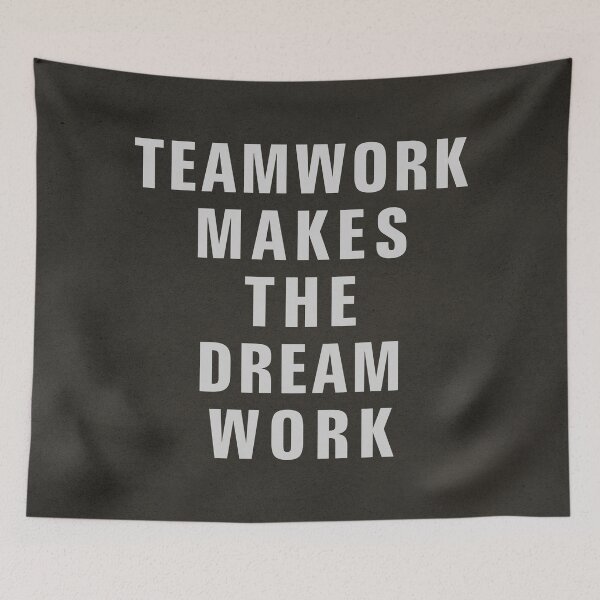 Item preview, TEAMWORK MAKES THE DREAM WORK designed and sold by Szafranscy Art Studio.