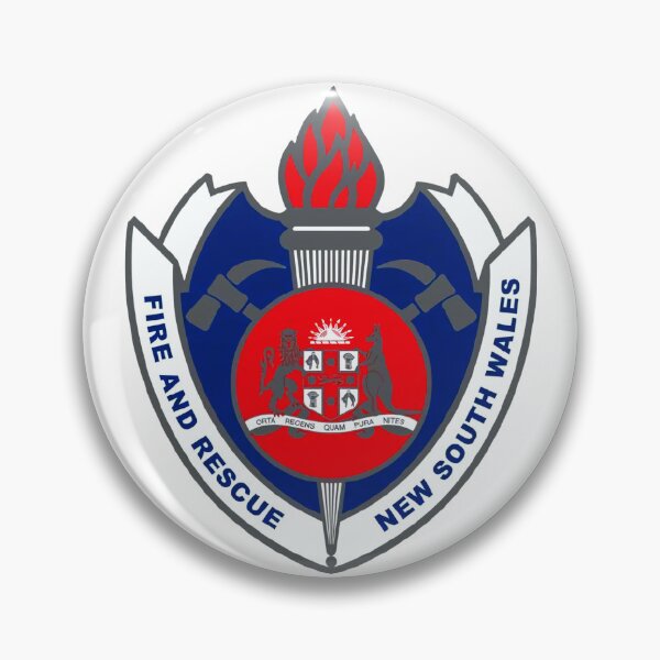 Item preview, SOUTH WALES FIREFIGHTER FIRE DEPARTMENT RESCUE RARE AUSTRALIA LOGO designed and sold by miyazdesignart.