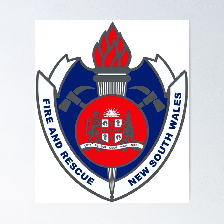 SOUTH WALES FIREFIGHTER FIRE DEPARTMENT RESCUE RARE AUSTRALIA LOGO Sticker