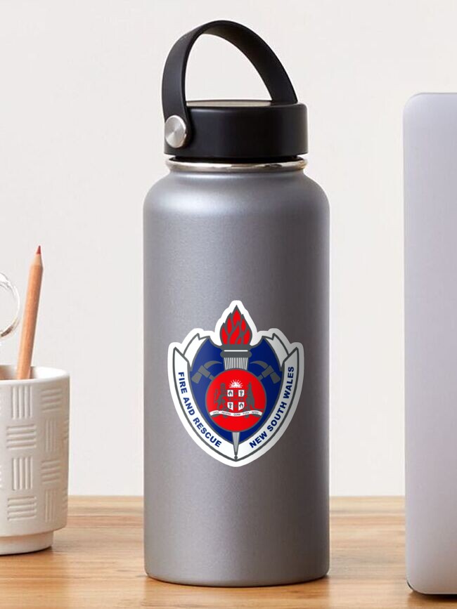 Thumbnail 1 of 3, Sticker, SOUTH WALES FIREFIGHTER FIRE DEPARTMENT RESCUE RARE AUSTRALIA LOGO designed and sold by miyazdesignart.