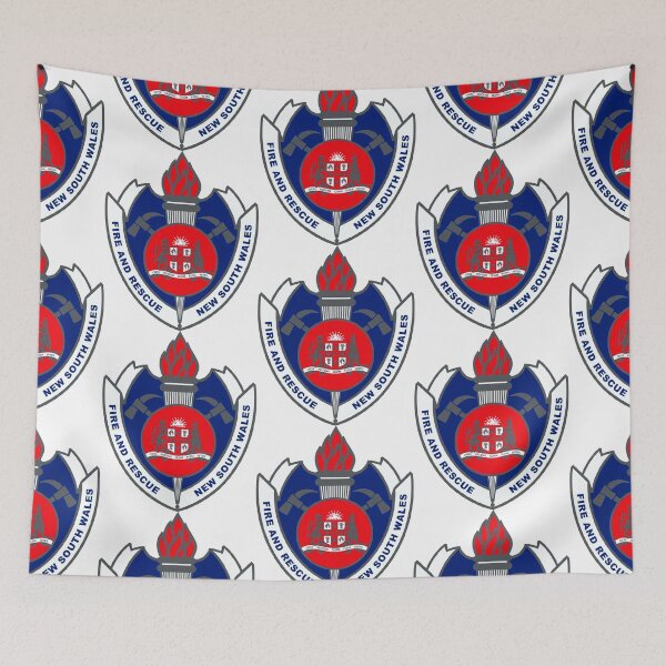 Item preview, SOUTH WALES FIREFIGHTER FIRE DEPARTMENT RESCUE RARE AUSTRALIA LOGO designed and sold by miyazdesignart.