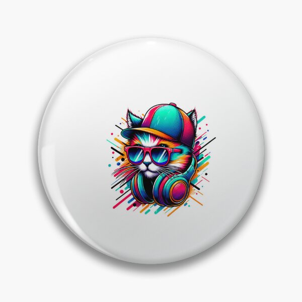 Item preview, Colorful cat with cap designed and sold by ModederZukunft.