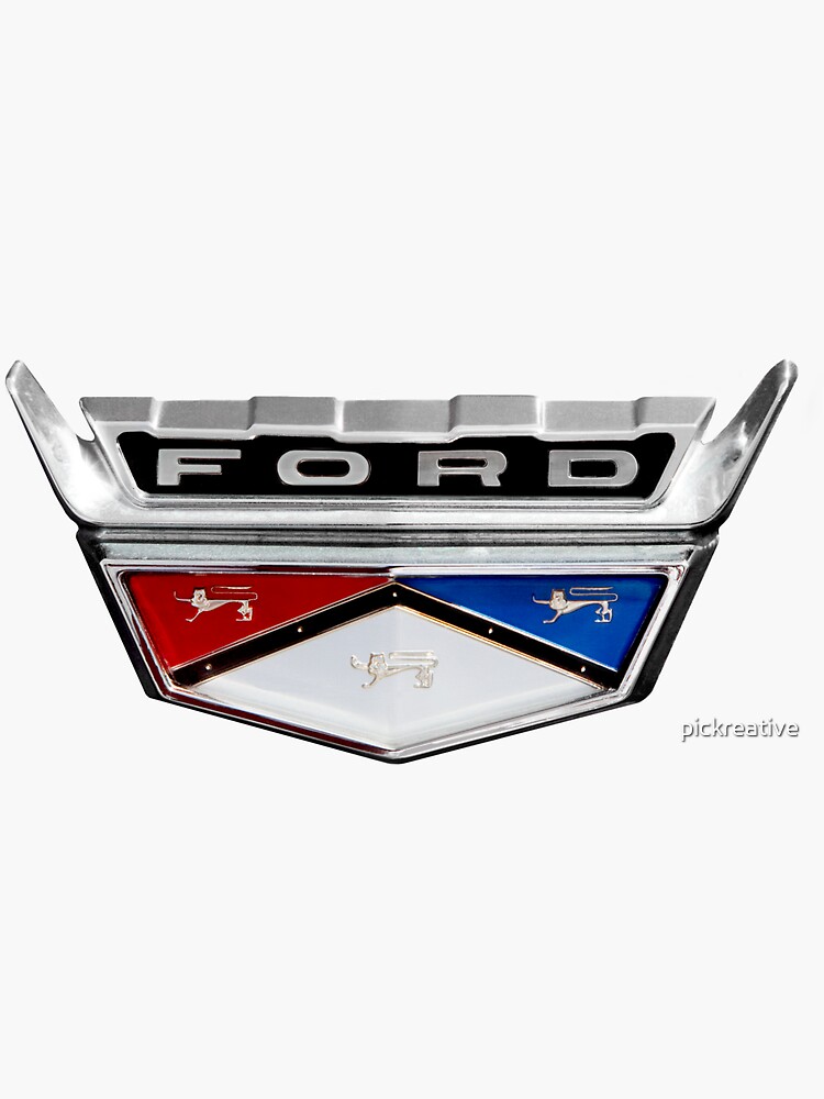 Ford Crest Emblem Sticker for Sale by pickreative