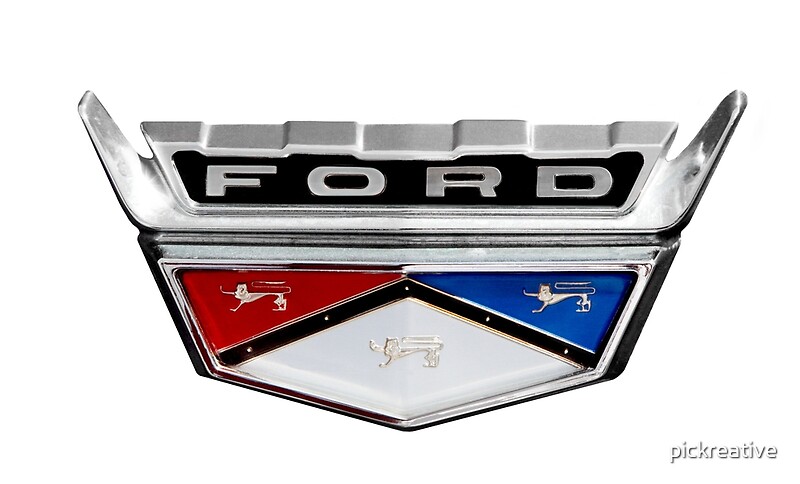 "Ford Crest Emblem" by pickreative | Redbubble