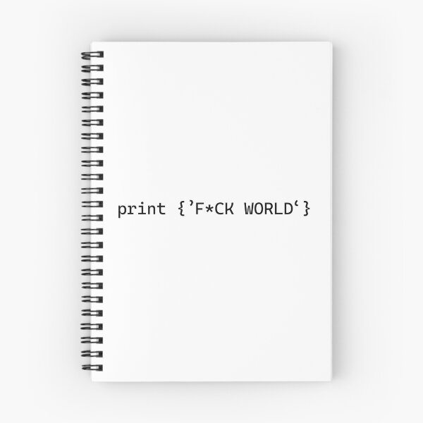 Item preview, print {'F*CK WORLD'} designed and sold by SaifStudio.