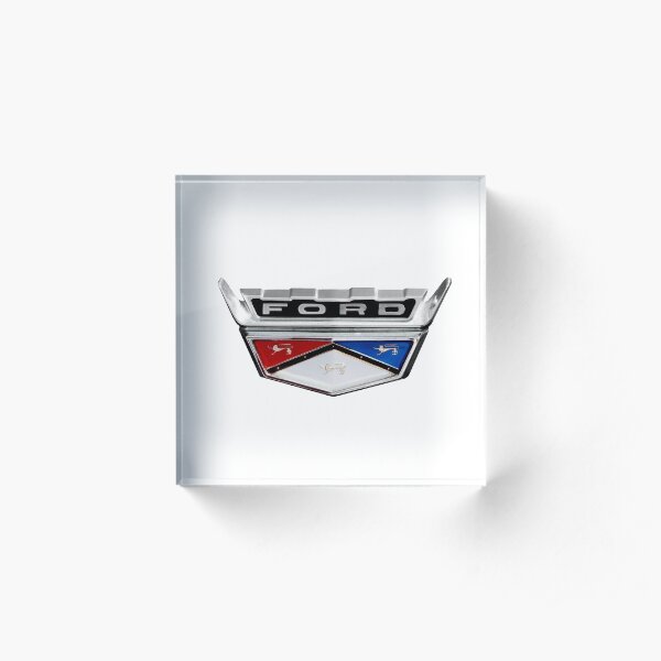 Ford Crest Emblem Acrylic Block