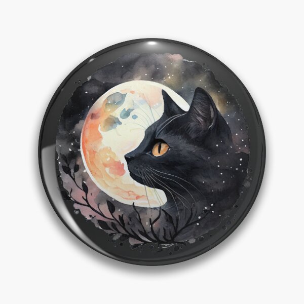 Item preview, Witchy Black Cat in the Moonlight designed and sold by RakelMacc.