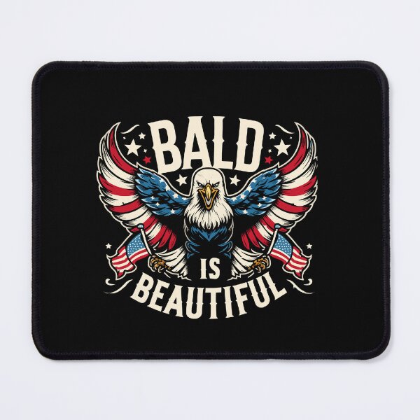 Item preview, Bald Is Beautiful 4th of July Independence Day American Eagle designed and sold by Dressed For Duty.