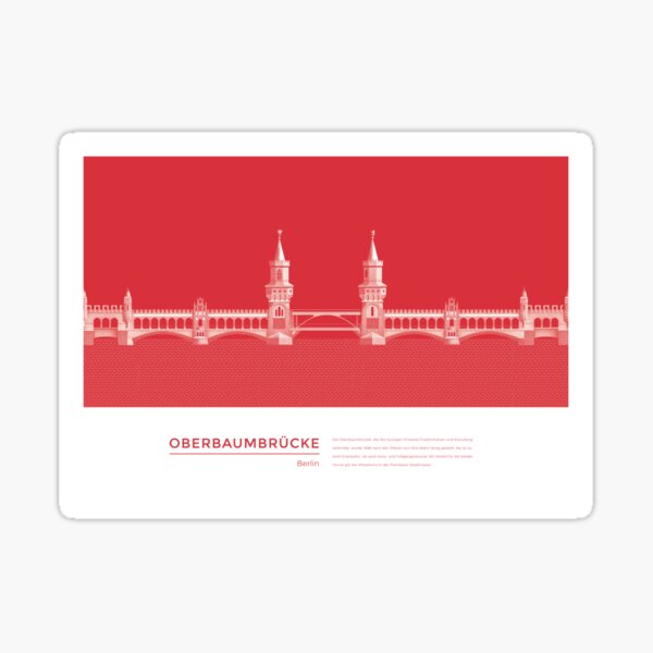 Artikel-Vorschau von Die Oberbaumbrücke in Berlin, designt und verkauft von Michael Kunter.