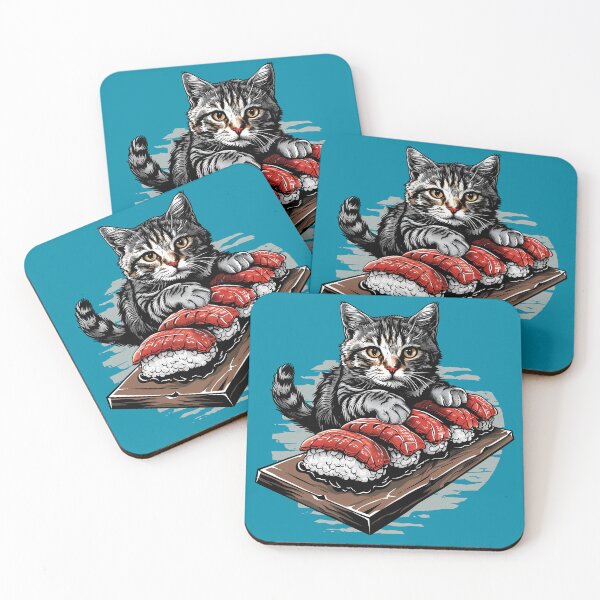 Item preview, Cat Ready to Eat Sushi designed and sold by YUI Works.