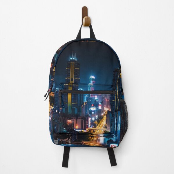 Item preview, Neon style futuristic cityscape designed and sold by mikaws.