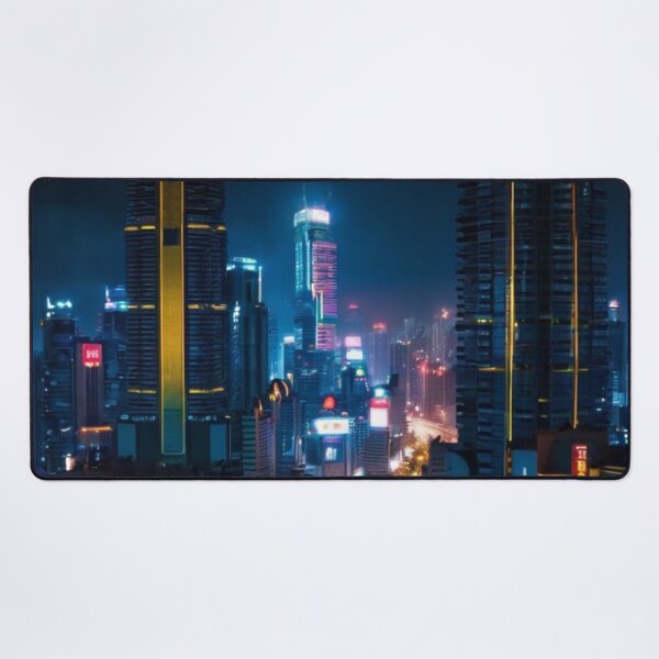Item preview, Neon style futuristic cityscape designed and sold by mikaws.