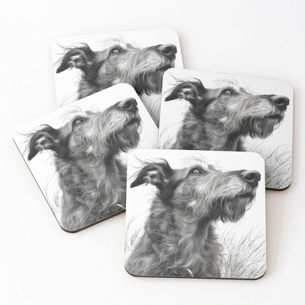 Item preview, Portrait of a deerhound designed and sold by aghnadarragh.