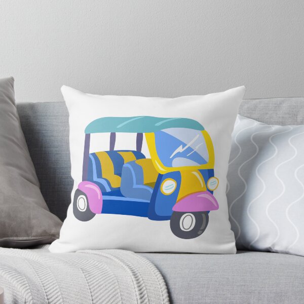 Item preview, Thai cartoon tuk tuk on white background designed and sold by Chattakan.