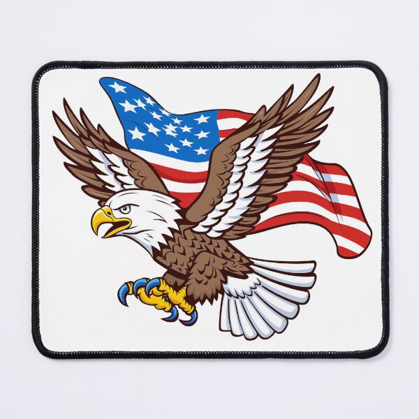 Item preview, 4th July eagle with usa flag gift designed and sold by BlushRoses7.