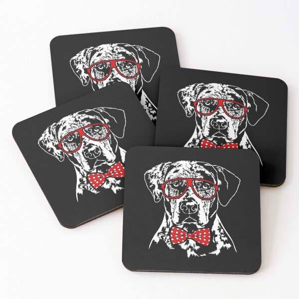 Item preview, Louisiana Catahoula Leopard Dog with glasses designed and sold by dogarts.