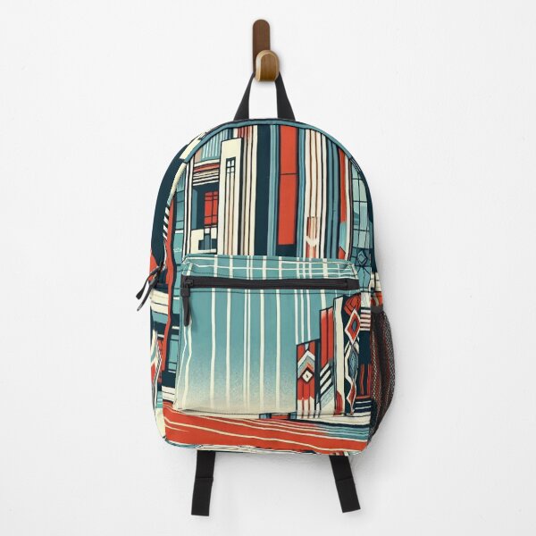 Item preview, The image features a retro-futuristic cityscape with skyscrapers, high-tech elements, and the American flag, creating a scene that blends classic and futuristic concepts. designed and sold by Nataliya Kretsu.