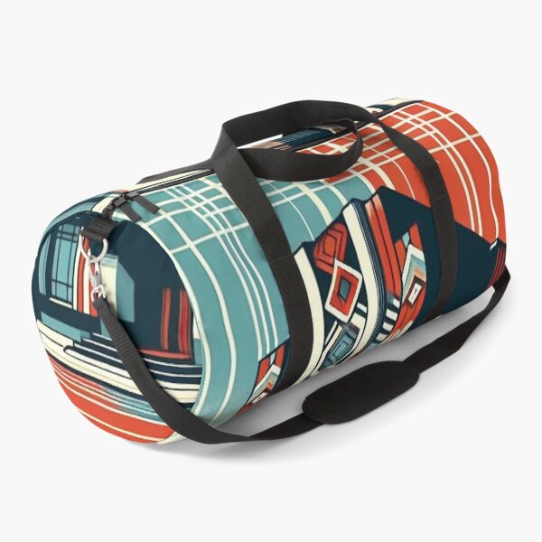 Item preview, The image features a retro-futuristic cityscape with skyscrapers, high-tech elements, and the American flag, creating a scene that blends classic and futuristic concepts. designed and sold by Nataliya Kretsu.