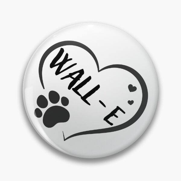 Artikelvorschau, Wall-e Aname in einem Herz mit Pfote, tolles Geschenk für Hunde- oder Katzenbesitzer entworfen und verkauft von OCS1337.