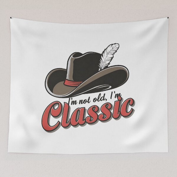 Item preview, "Executive Elegance"I'm Not Old, I'm Classic" Old hat, New Version T-Shirt designed and sold by AI-volution.