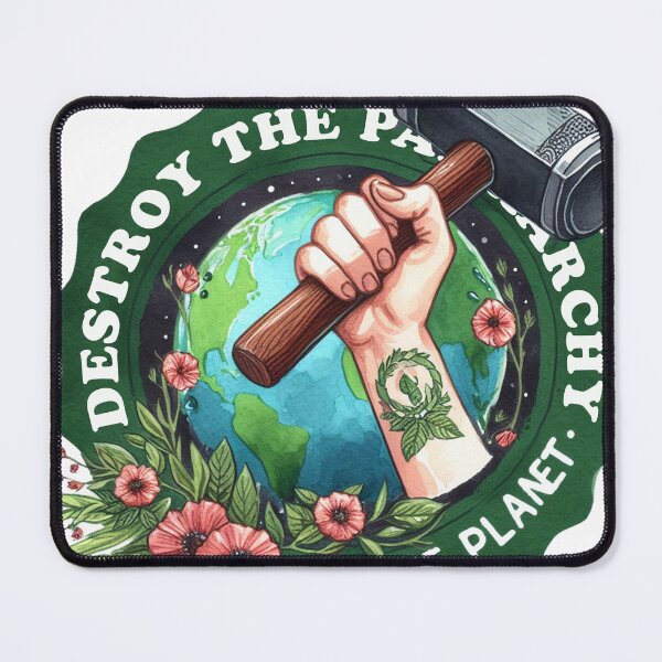Item preview, Destroy The Patriarchy Not The Planet Feminist Earth designed and sold by vectcd.