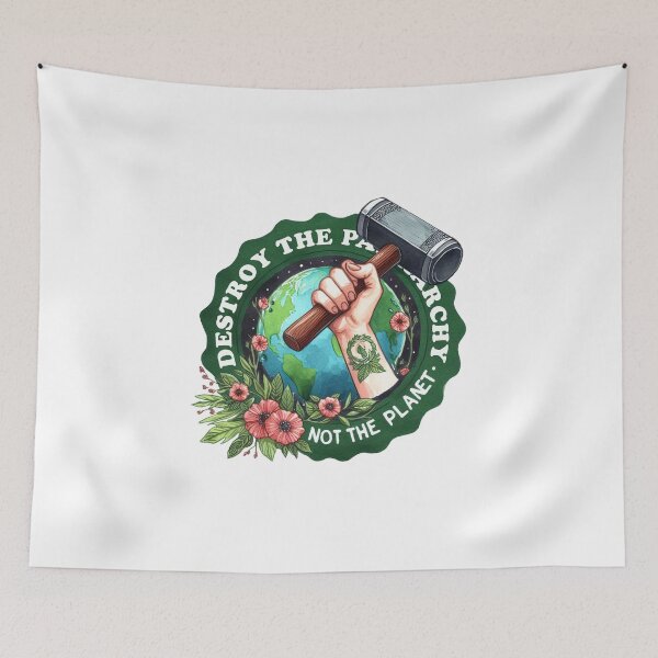 Item preview, Destroy The Patriarchy Not The Planet Feminist Earth designed and sold by vectcd.