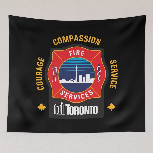 Item preview, TORONTO CANADA FIREFIGHTER FIRE DEPARTMENT RESCUE RARE FIREARM LOGO designed and sold by miyazdesignart.