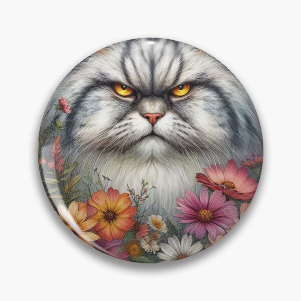 Item preview, Cat with Florals designed and sold by vectcd.