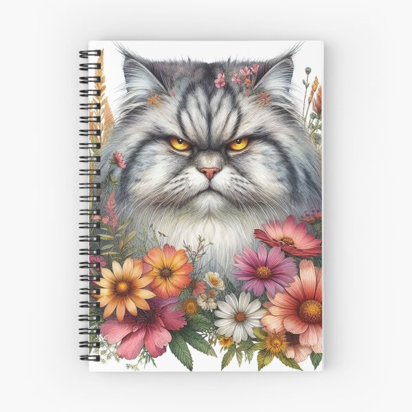 Item preview, Cat with Florals designed and sold by vectcd.
