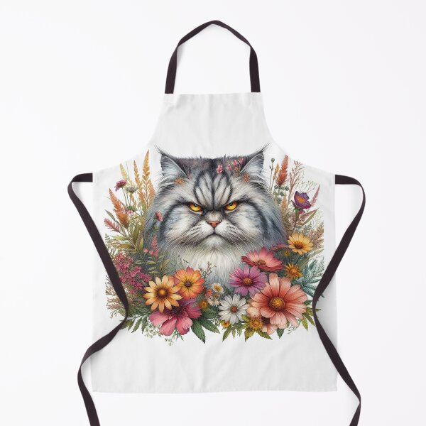 Artikelvorschau, Katze mit Blumen entworfen und verkauft von vectcd.