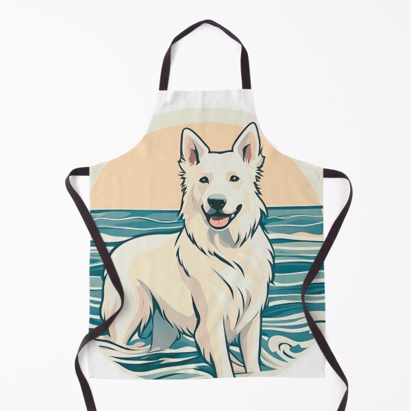 Item preview, Traveler dog in the sea white swiss shepherd dog onwer designed and sold by GoodyPaws.