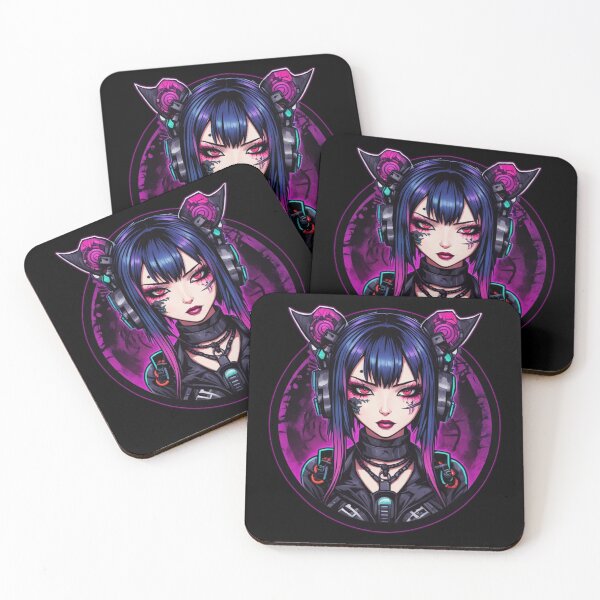 Item preview, Asian Cyberpunk Girl, Round Logo, Sexy designed and sold by Burn-Ego.