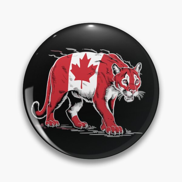 Item preview,  Maple Leaf Patriotic Cougar Canada Flag  designed and sold by Smix Pixels.