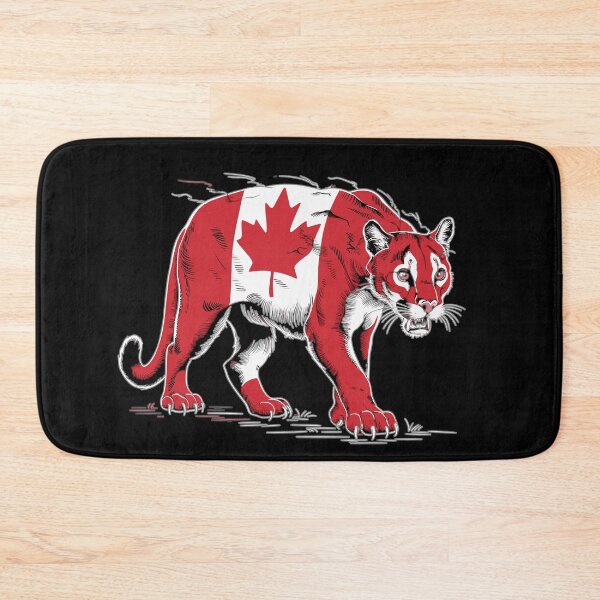 Item preview,  Maple Leaf Patriotic Cougar Canada Flag  designed and sold by Smix Pixels.