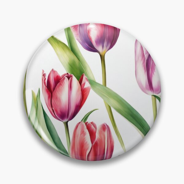 Item preview,  tulip flower seamless digital paper designed and sold by Ivalyn-Design.