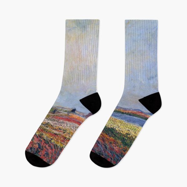 Item preview, Fields of Flowers and Windmills near Leiden - Claude Monet designed and sold by dottyshai.