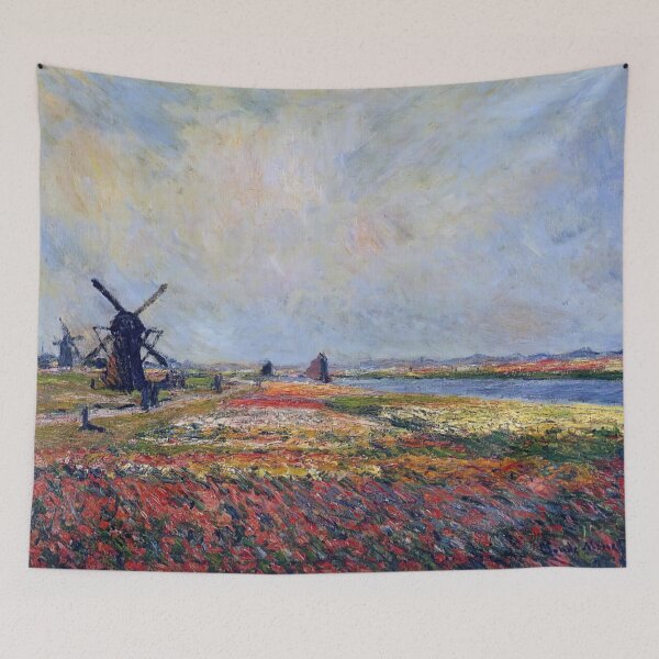 Item preview, Fields of Flowers and Windmills near Leiden - Claude Monet designed and sold by dottyshai.