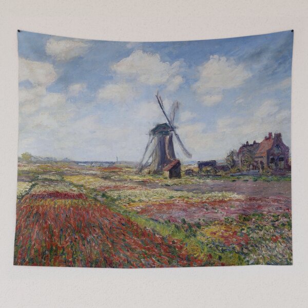 Item preview, Fields of Tulip With The Rijnsburg Windmill - Claude Monet designed and sold by dottyshai.