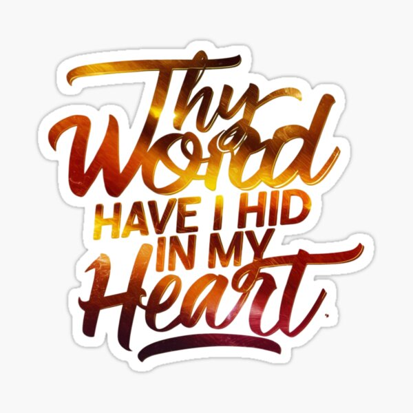 Item preview, Gods Words in your Heart designed and sold by Script-Melodies.