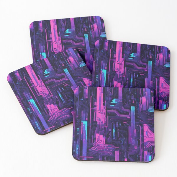 Item preview, Circuitry Design, Pixel Art, Vaporwave, Cyberpunk, Dark Art designed and sold by Burn-Ego.