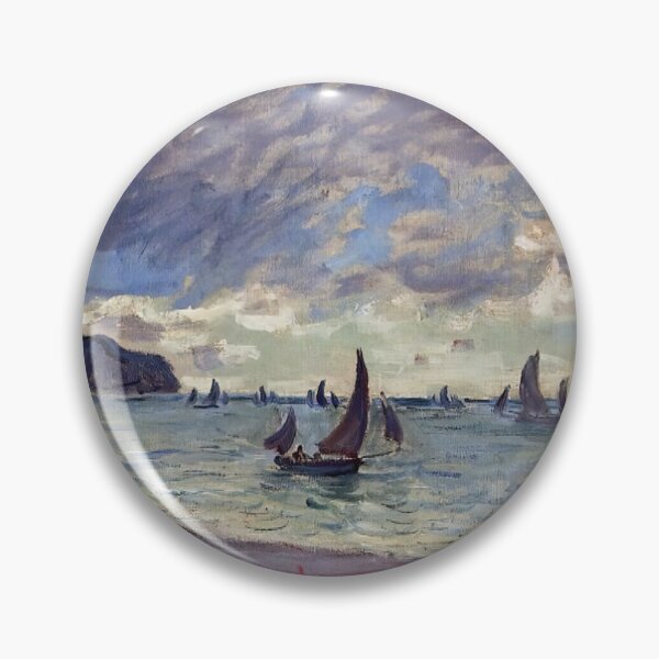 Item preview, Fishing Boats by the Beach and the Cliffs of Pourville - Claude Monet designed and sold by dottyshai.