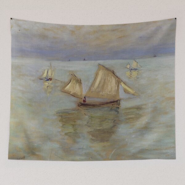 Item preview, Fishing Boats at Pourville - Claude Monet designed and sold by dottyshai.