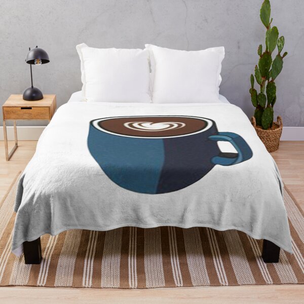 Item preview, Blue Cup of Dark Coffee with a Heart Illustration | Coffee Lovers Cup Illustration designed and sold by Time4Coffee.