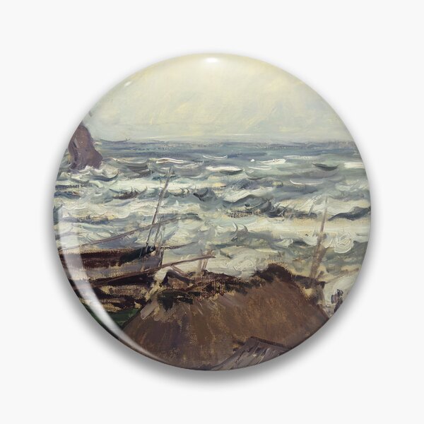 Artikelvorschau, Fischerboote am Strand von Etretat - Claude Monet entworfen und verkauft von dottyshai.