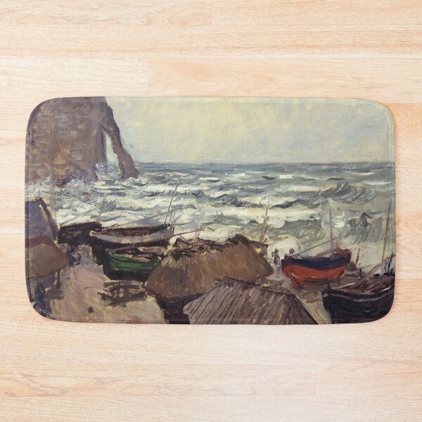 Item preview, Fishing Boats on the Beach at Etretat - Claude Monet designed and sold by dottyshai.